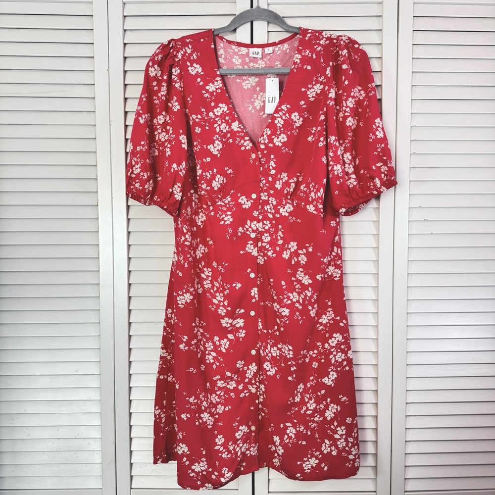 GAP Red Floral Dress